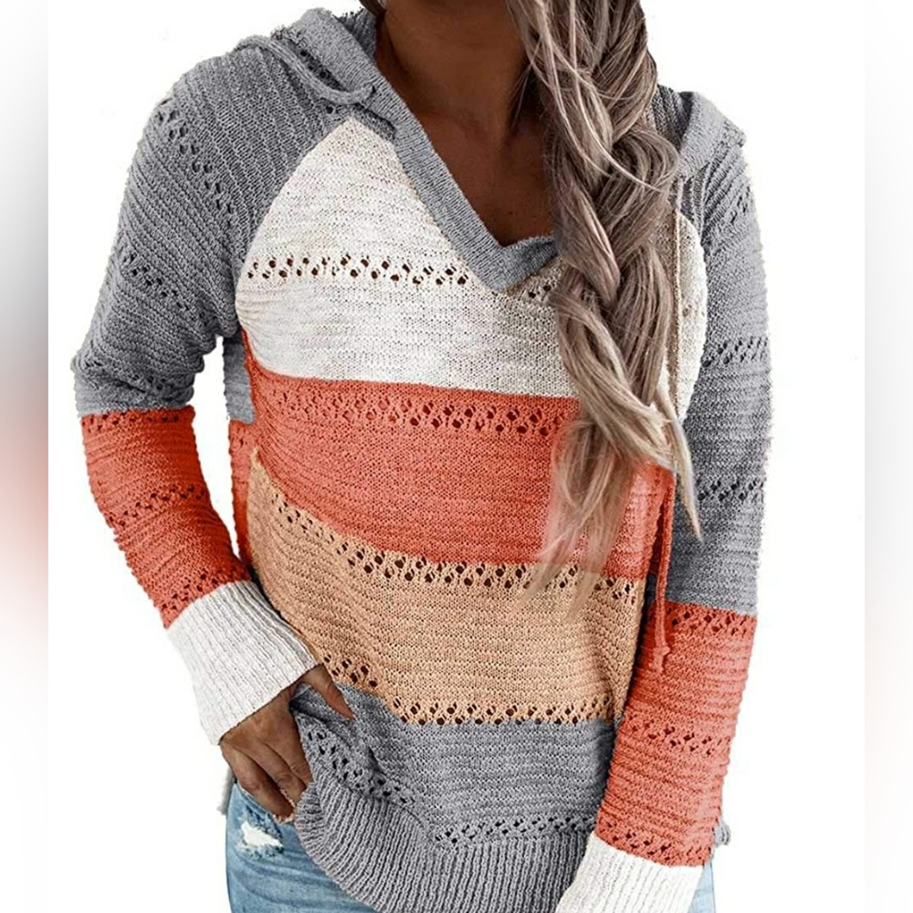Fekoafe Striped Hoodie